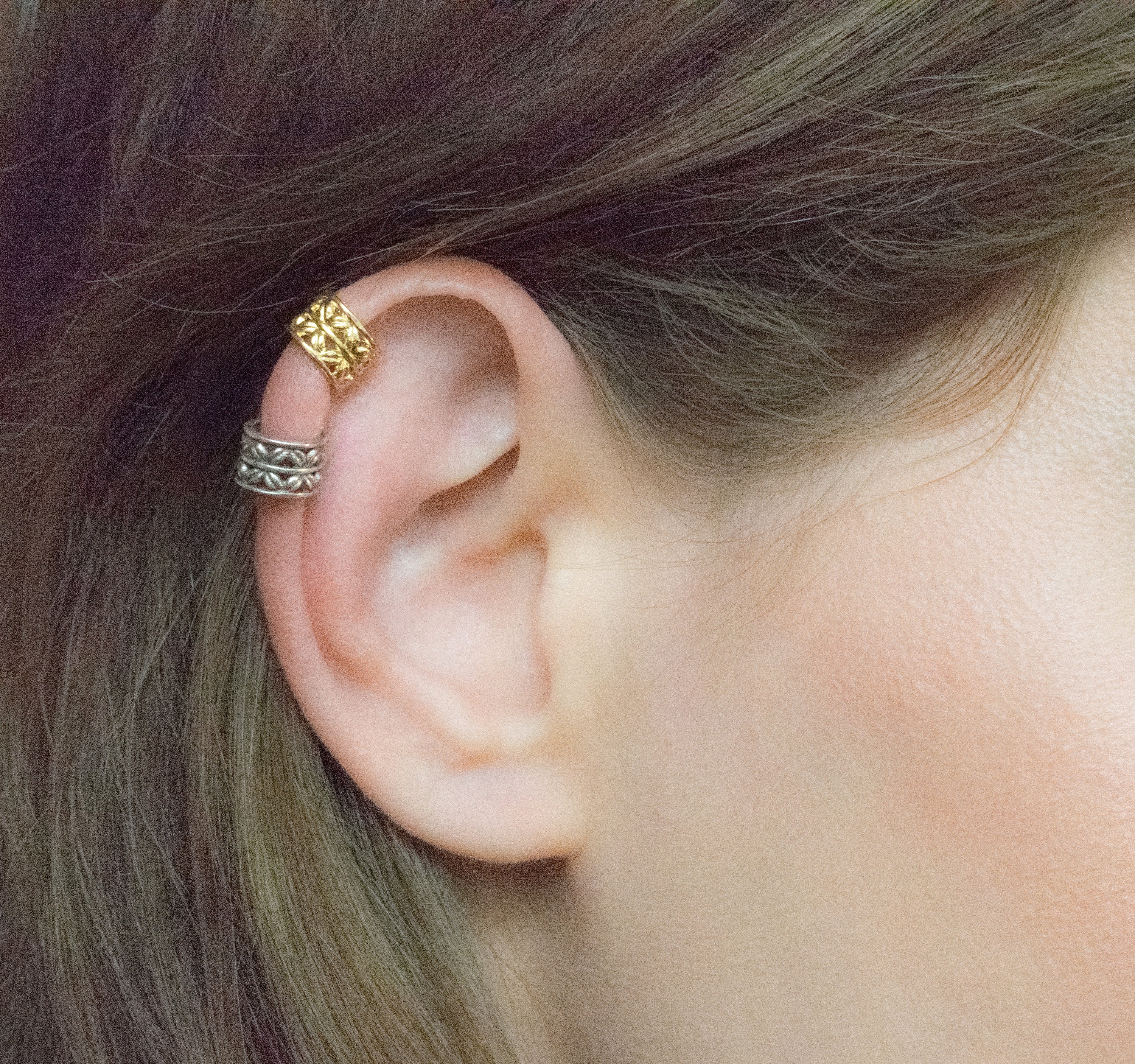 3 Faux Piercings Oreille Sans Perçage - Ajustables Et Hypoallergéniques - Style Helix