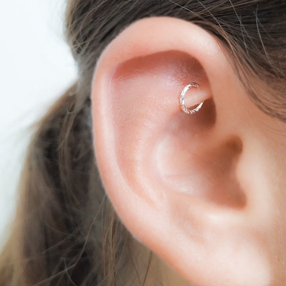 Rook piercing jewelry hoop hot sale