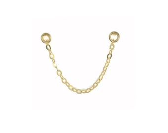 Ohrkette - Ohrringkette - Kette für Ohrringe - Ohrstecker Kette - Kette Charme