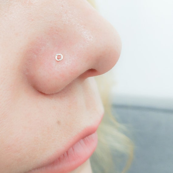 Kreis Nasenstecker 25 mm Nasenpiercing Silber | Etsy Schweiz