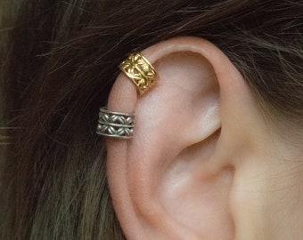 Mother Day - Silver Cuff Earring - Gold Ear Cuff No Piercing - Boho Ear Cuff - Ear Wrap - Helix Cuff - cartilage cuff ring