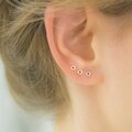 Tiny Silver Studs Diamond Cut - Small Stud Earrings - Sparkly Earrings - Circle Studs - Minimalist Earrings - Shimmering Studs