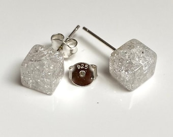 Pendientes de plata 925 con cristal de roca