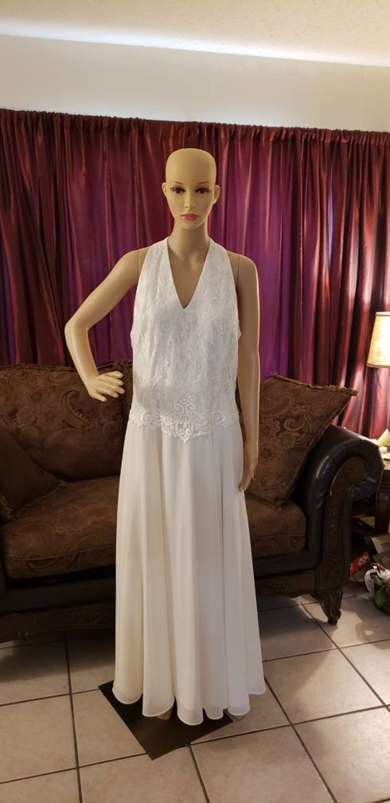 Scott McClintock Ivory Wedding Prom Evening Gown