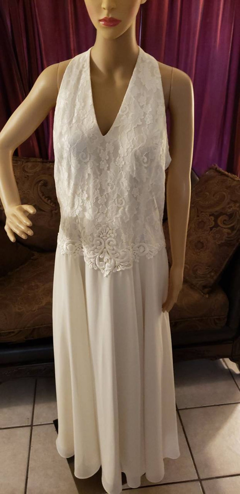 Scott McClintock Ivory Wedding Prom Evening Gown | Etsy