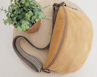 ANNI Hipbag Cord Curry // Hipbag Crossbody Tasche Gürteltasche Handtasche Damen Skandi Boho curry pastell gelb