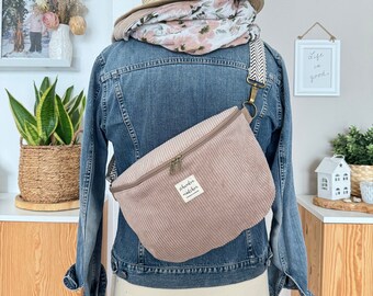 LENE Hipbag Cord Sandbeige // Bumbag Crossbody Bag Belt Bag Handbag Ladies Scandi Boho beige brown minimalist simple