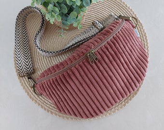 ANNI marsupio cordoncino largo in palissandro // marsupio marsupio marsupio borsa da donna Scandi boho vintage rosa