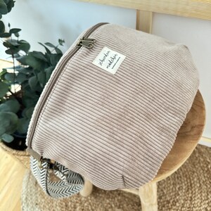 LENE Hipbag Cord Sandbeige // Bauchtasche Crossbody Tasche Gürteltasche Handtasche Damen Skandi Boho beige braun minimalistisch schlicht zdjęcie 4