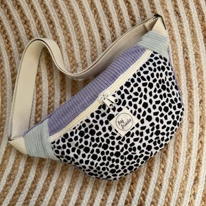 HEDI Heuptas Colorblock Cord Leo/Lila/Mint // Dames heuptasje Crossbodytas Bumbag Belt Bag Pastel