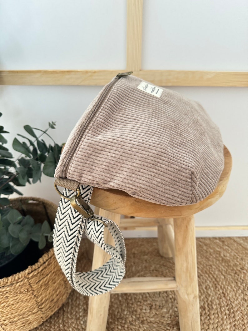 LENE Hipbag Cord Sandbeige // Bauchtasche Crossbody Tasche Gürteltasche Handtasche Damen Skandi Boho beige braun minimalistisch schlicht zdjęcie 2