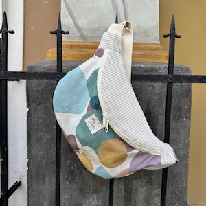 FRIEDA Sac banane SUMMERTIME beige clair // grand sac banane sac bandoulière sac ceinture sac à main femme Scandi minimaliste simple