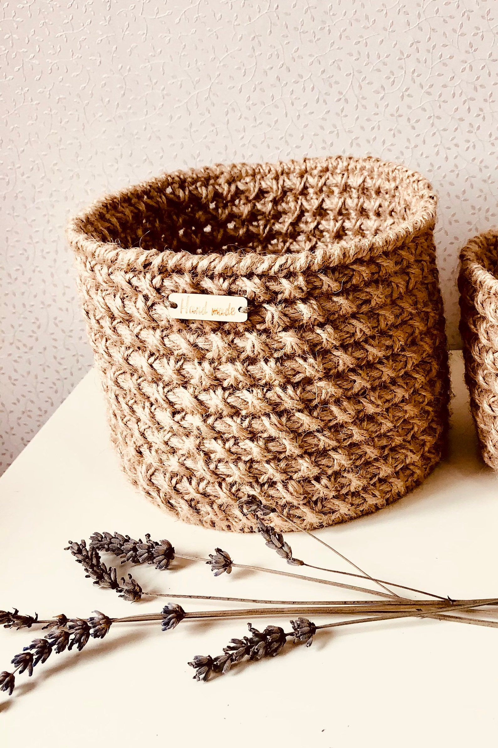Jute basket. Etsy