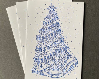 10 Low German Christmas folding cards