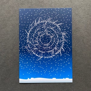 10 Christmas folding cards Snowflakes image 4