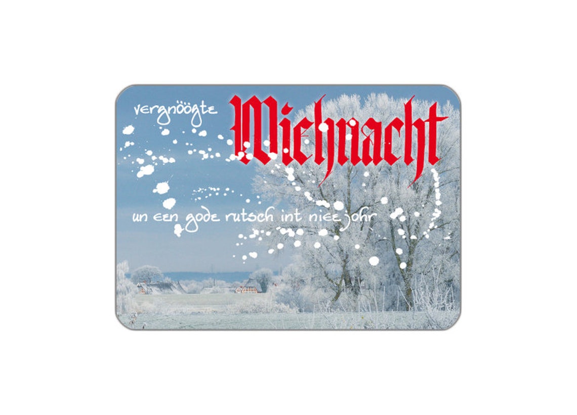 Plattdeutsche Weihnachtskarten 10 Stück Etsy.de
