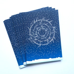 10 Christmas folding cards Snowflakes image 8
