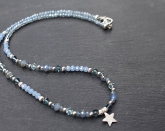 Blue Star "necklace