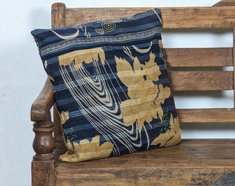 Housse de coussin Kantha 50x50cm, housse de rembourrage, saris anciens indiens