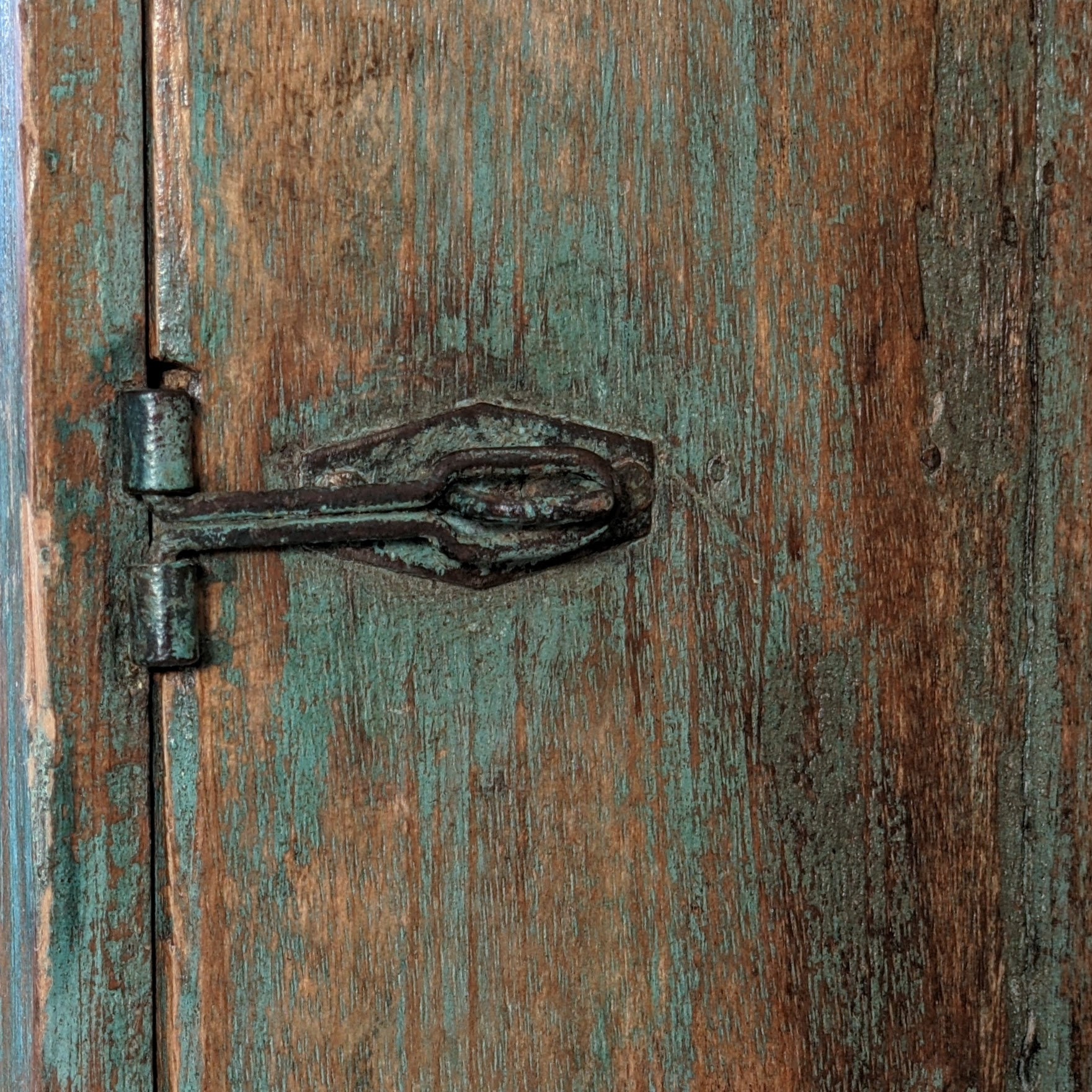 Gabinete de espejo de pared pequeño vintage azul indio | Etsy