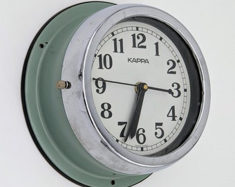 Reloj de pared antiguo de barco, estilo industrial