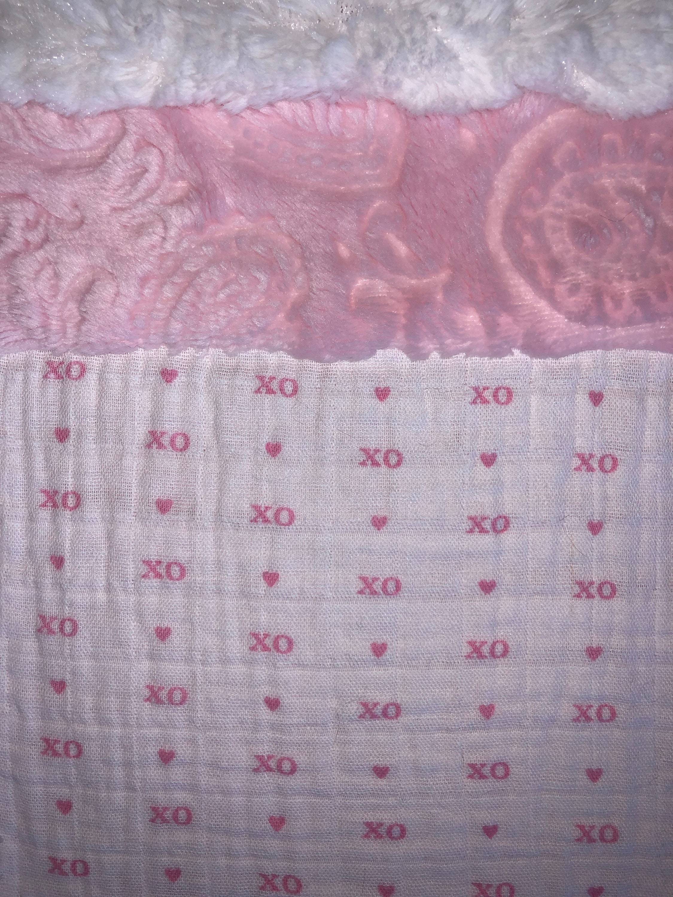 Kit Couverture Bébé Oh-So-Soft Rose - 40x48 Pouces, Dos En Minkee, Pièces Pré-découpées
