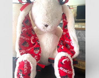 Personalized Graduation Bunny | Custom College Fabric Plush Keepsake