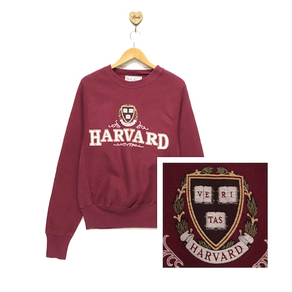 Rare! Vintage 90s University Of Harvard CrewNeck … - image 1