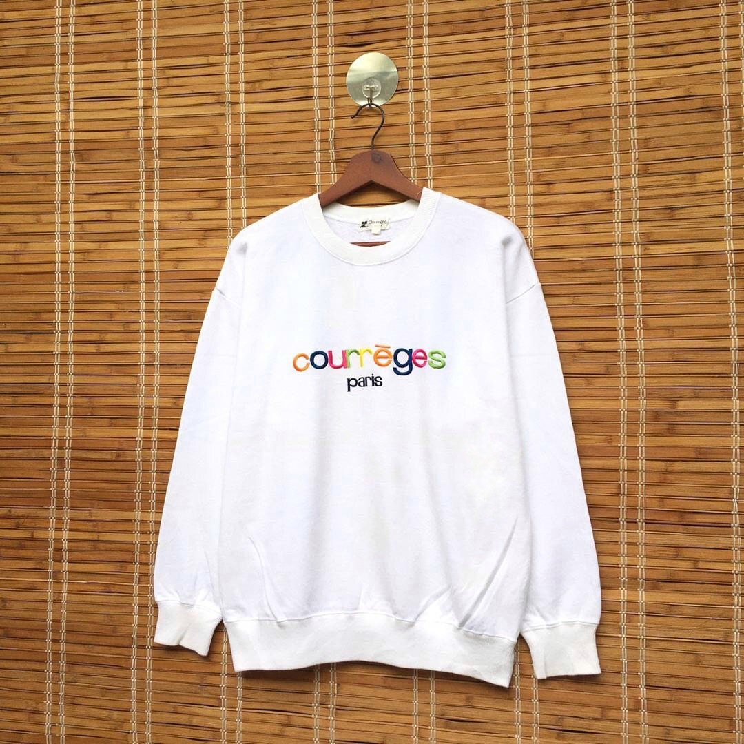 希少】Courreges 21 クレージュ CREW NECK スウェットCourreges 希少】Courreges 21 クレージュ CREW NECK スウェットCourreges