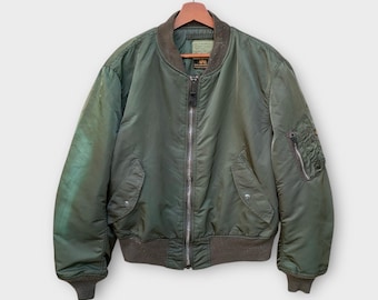 Vintage Alpha Industries Usa Air Force Ma-1 Flight Jacket Medium