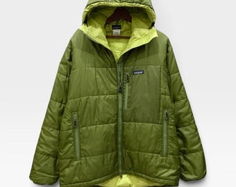 VINTAGE AW2004 Patagonia Das Parka Green Hoodie Jacket / Size L / Patagonia Puffer / Patagonia Vintage / Quilted Jacket / Vintage Outdoor.