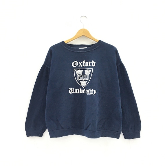 Rare! Vintage 90s University Oxford CrewNeck Long