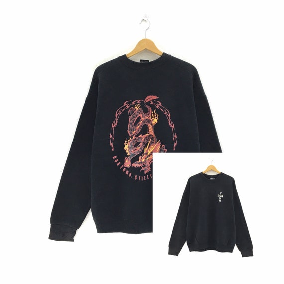 Rare! Vintage 90s DOG TOWN Crewneck Long Sleeve Sweatshirt Big 