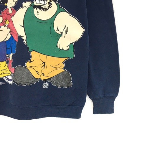 Rare! Vintage 90s Popeye The Sailor Crewneck Long… - image 5