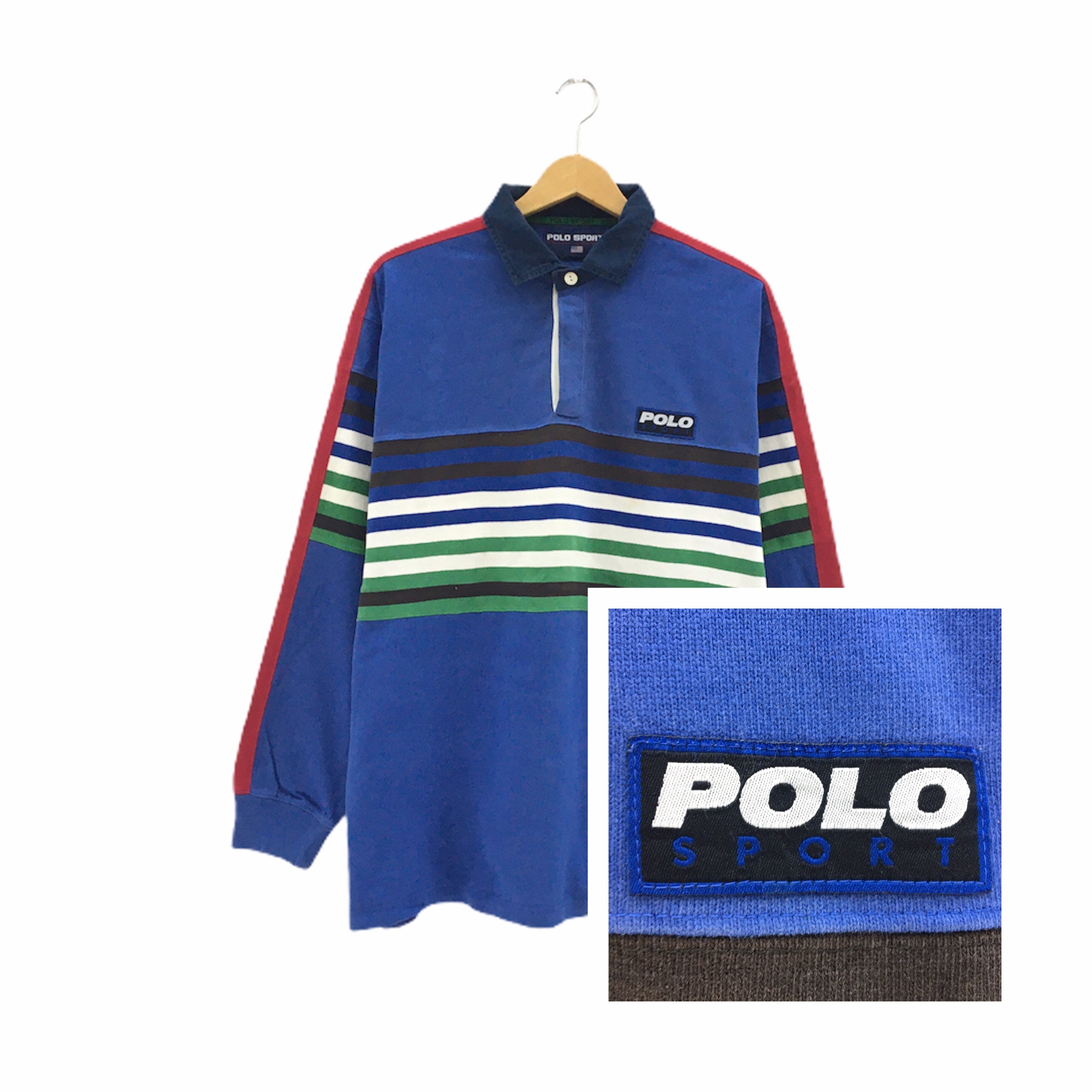 Rare! Vintage 90s Polo Sport Ralph Lauren Rugby Shirt Collar Rare! Vintage 90s Polo Sport Ralph Lauren Rugby Shirt Collar