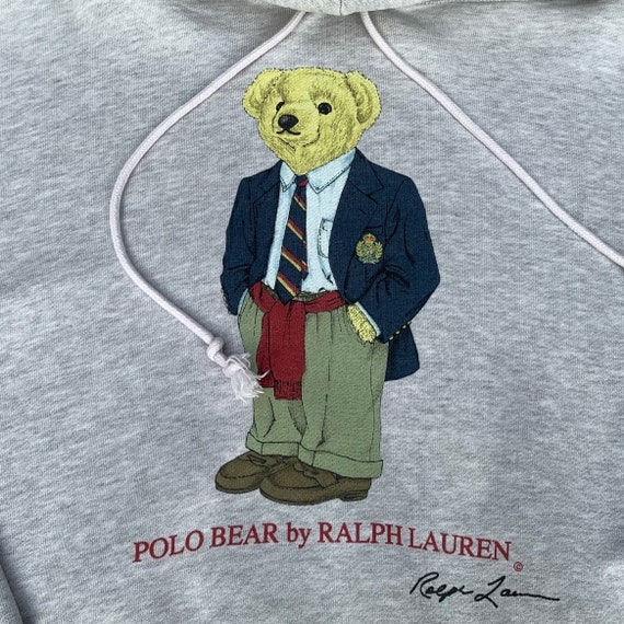 Rare! Vintage 90s Polo Bear By Ralph Lauren Crewn… - image 9