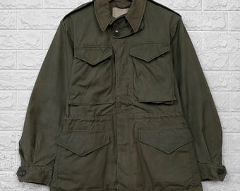 Original 1940s WW2 Era US Army M41 Arctic Field Khaki Jacket