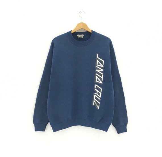Rare! Vintage 90s SANTA CRUZ SKATEBOARD Crewneck L
