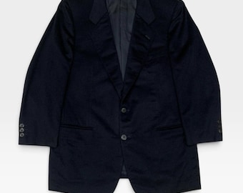 Rare! Vintage 1994 Loro Piana Italy 100% Chasemere Blazer Coat Navy Blue Mens Clothing Italian Luxury Vintage 90s Blazer / Size M