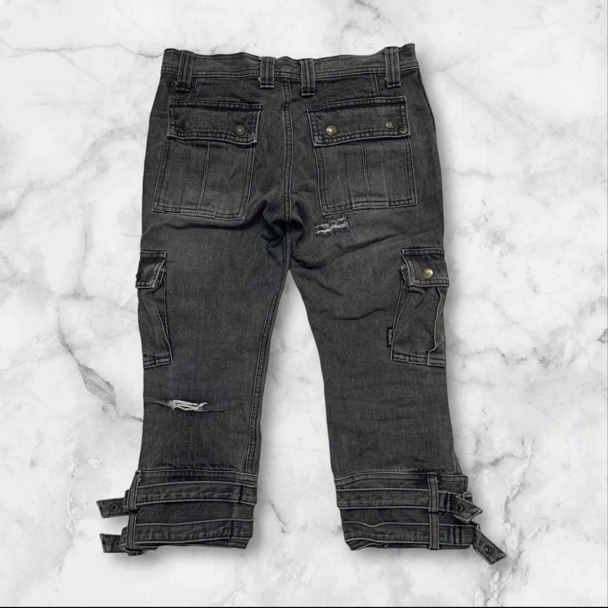 Vintage Distressed Hysteric Glamour Bondage Cargo 3Q Pant Japanese