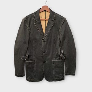 GAULTIER HOMME Objet Cotton Coat Jacket Long Sleeve Vintage Clothing Jean Paul Gaultier Paris Designer / Size S