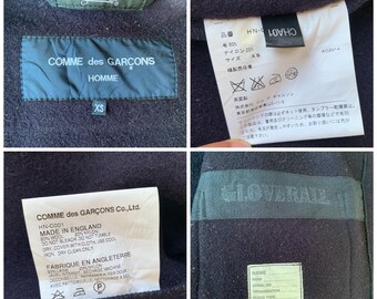 CDGH X Gloverall Duffle Coat Comme Des Garcons Homme Wool Hoodie