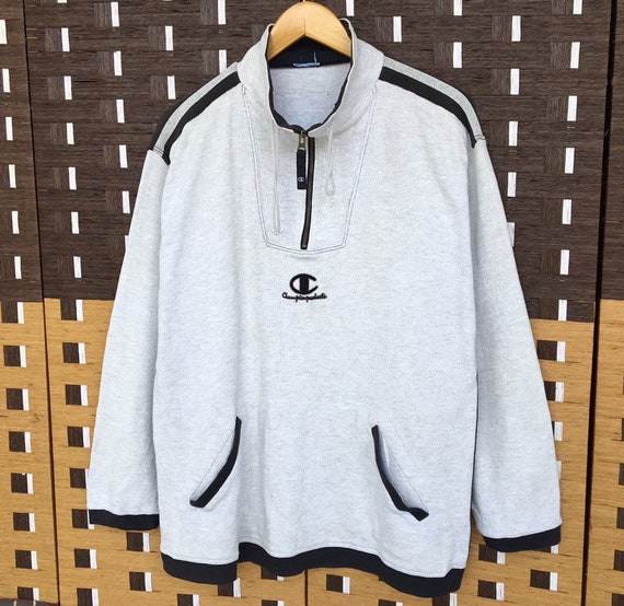 champion vintage half zip