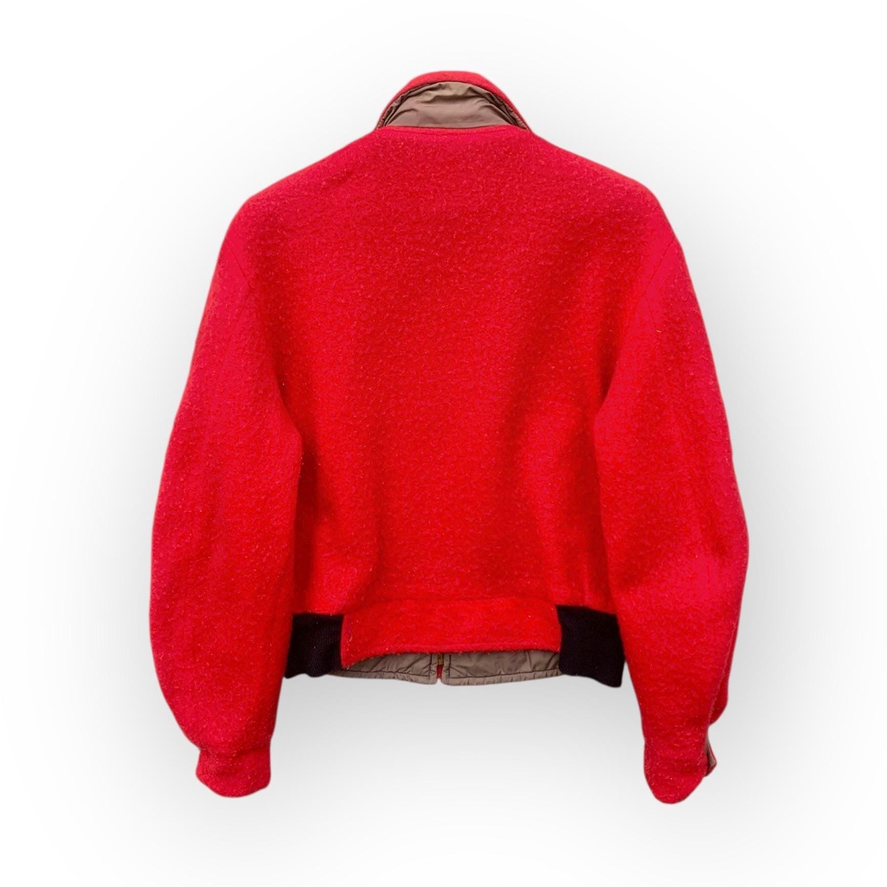 True Vintage! 50s 60s Conmatic Usa Zipper Reversible Fleece Nylon