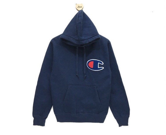 champion logo patch hoodie