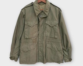 40’s US ARMY M-43 UTILITY JACKET HBT 1940's WWII M-43 Field Jacket US Army Fatigue Utility Combat