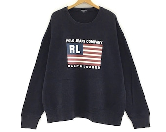 PICK!! Vintage 90s Ralph Lauren Polo Usa Crewneck Sweatshirt Polo