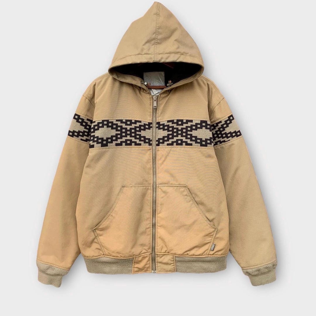 希少　old stussy gear duck jacket Vintage Stussy Garment Workgear Worker Jacket Hoodie