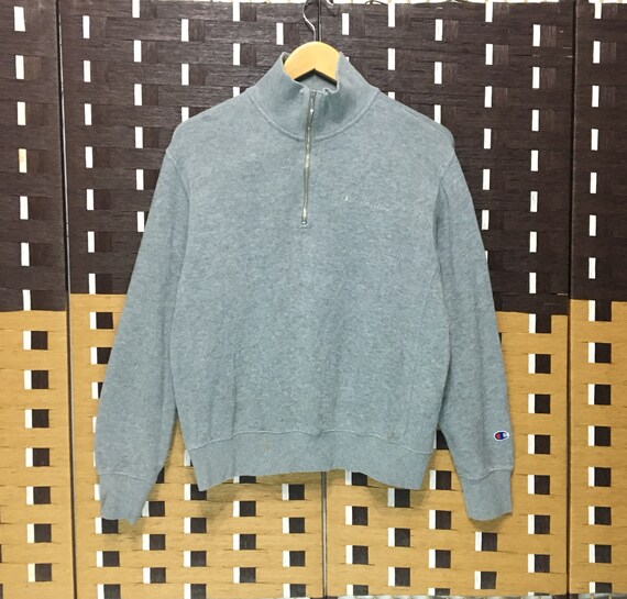 CHAMPION Half Zip Sweatshirt Jumper grey Colour /