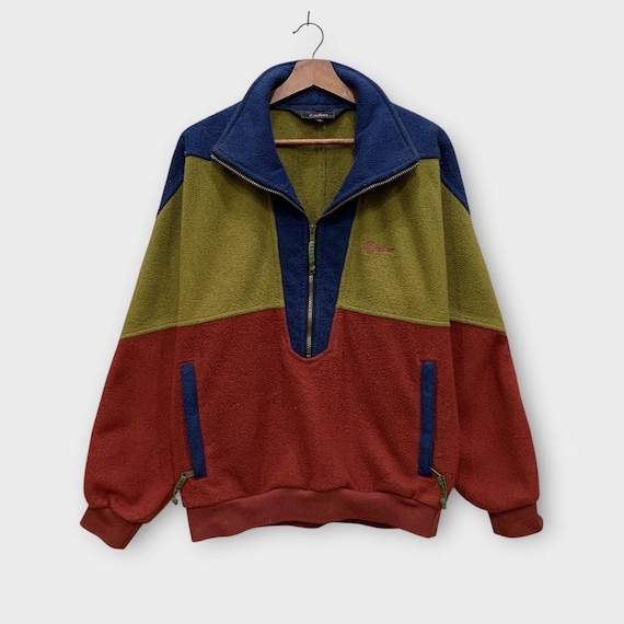 Vintage 1990s Caribee Australia Quarter Zip Fleece Jacket
